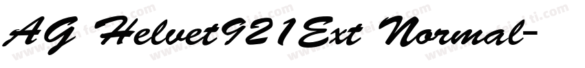AG Helvet921Ext Normal字体转换